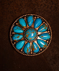 1.5" Desert Bloom Copper Concho