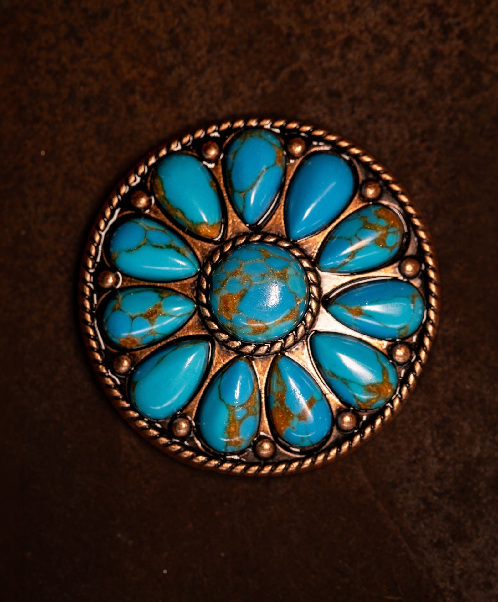1.5" Desert Bloom Copper Concho
