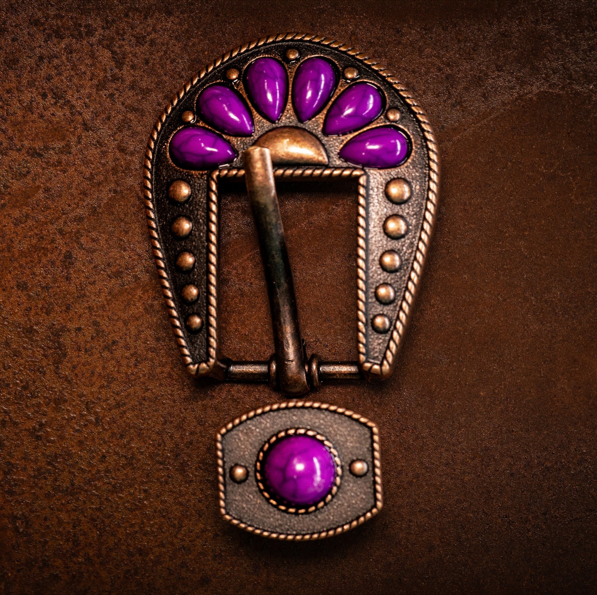 3/4" Desert Bloom Purple Buckle