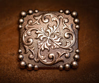 1.5" Antique Nickel Square Concho