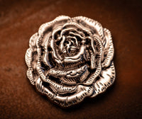1.5" Antique Nickel Rose Concho