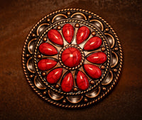 2” Desert Bloom Red Concho