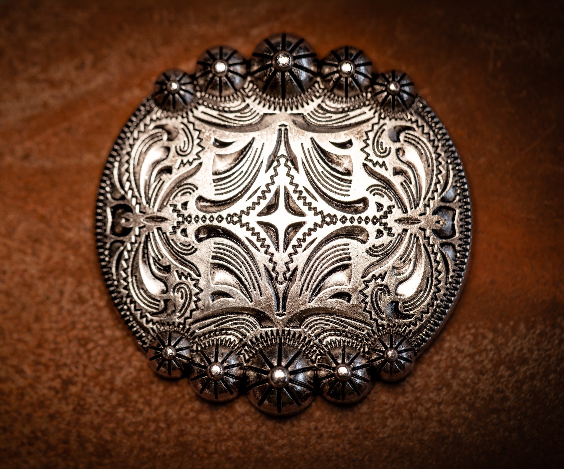 2" Antique Nickel Lil Ranchero Concho