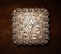 1.375" Antique Nickel Square Concho