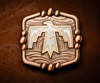 1.5” Copper Southwest Thunderbird concho