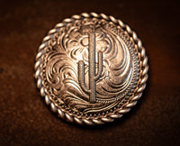 1.5" Antique Nickel Cactus Concho