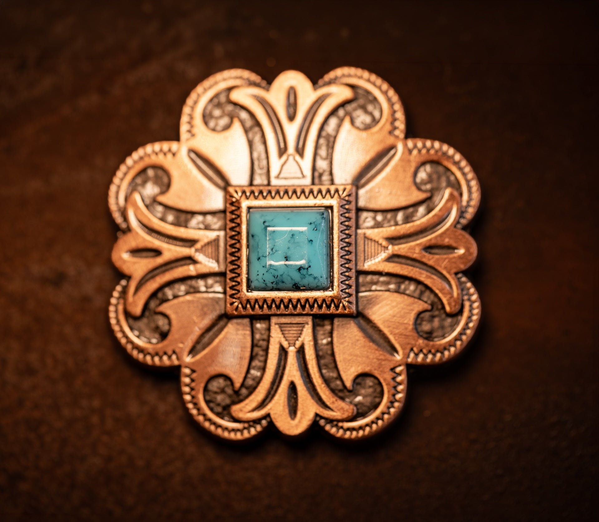 1.5" Western Blossom Concho