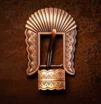 3/4" Copper Aztec Buckle