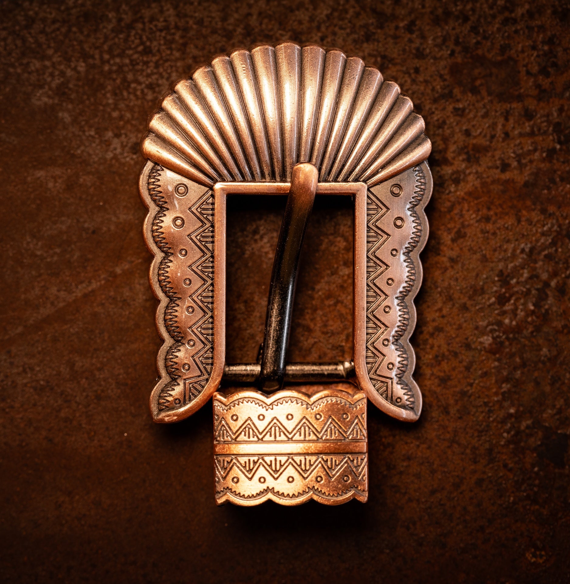 3/4" Copper Aztec Buckle