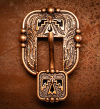 3/4" Desert Thunderbird Buckle with black enamel