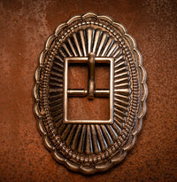 3/4" Antique Nickel Cart Buckle