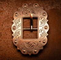 3/4" Copper Crescent Moon Buckle