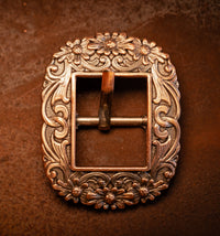 3/4" Copper Wild Flower Buckle