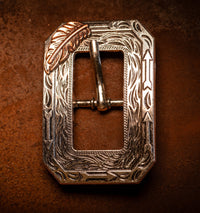 3/4" Two-Tone Feather Buckle