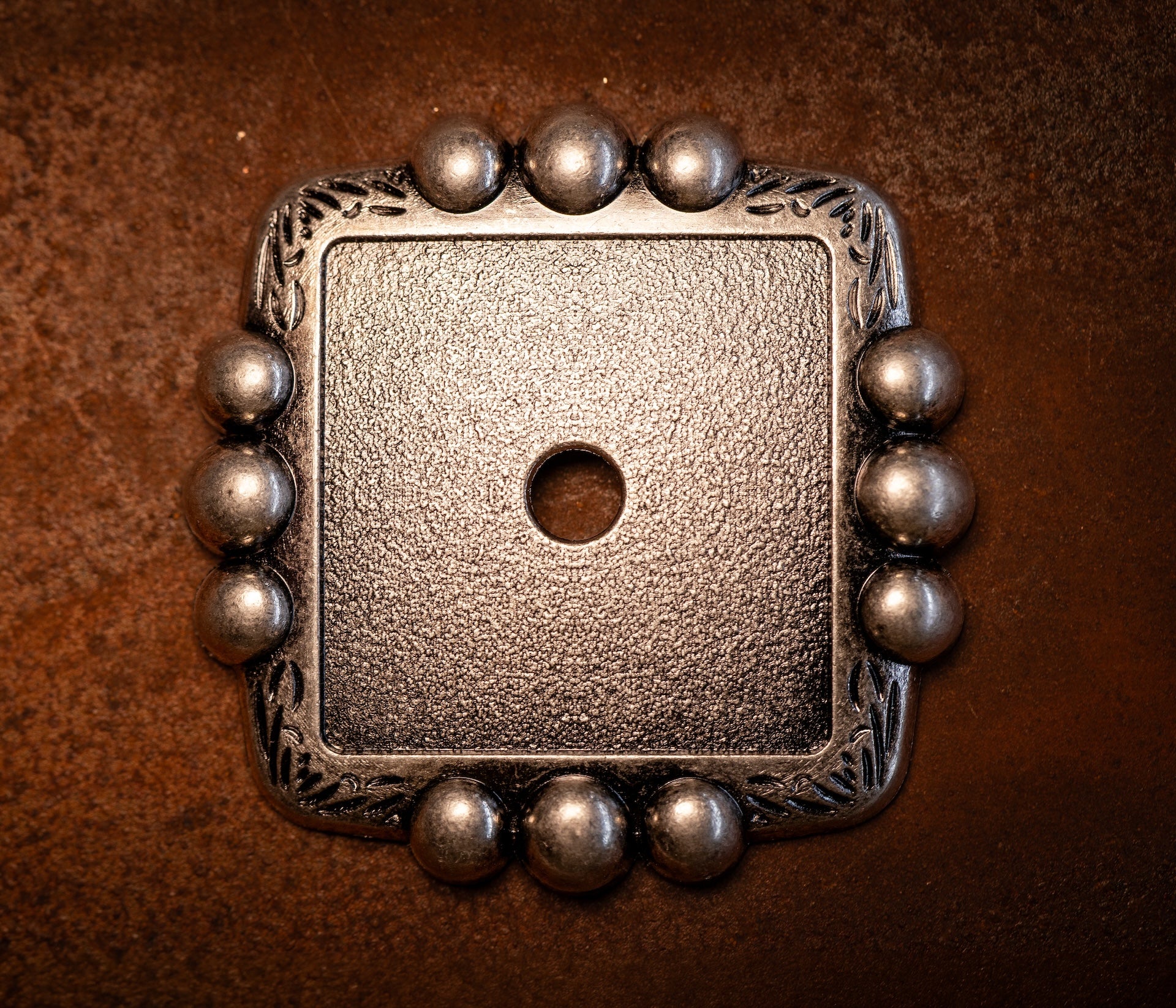 2.25" Antique Nickel Backer Concho