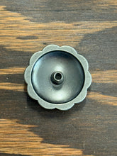 Load image into Gallery viewer, 1.5&quot; Antique Nickel Cross Concho with Turquoise and Clear Stones
