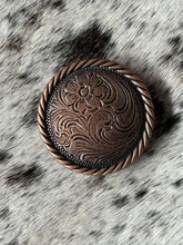 Load image into Gallery viewer, 1.5&quot; Antique Copper Swirl Floral Concho
