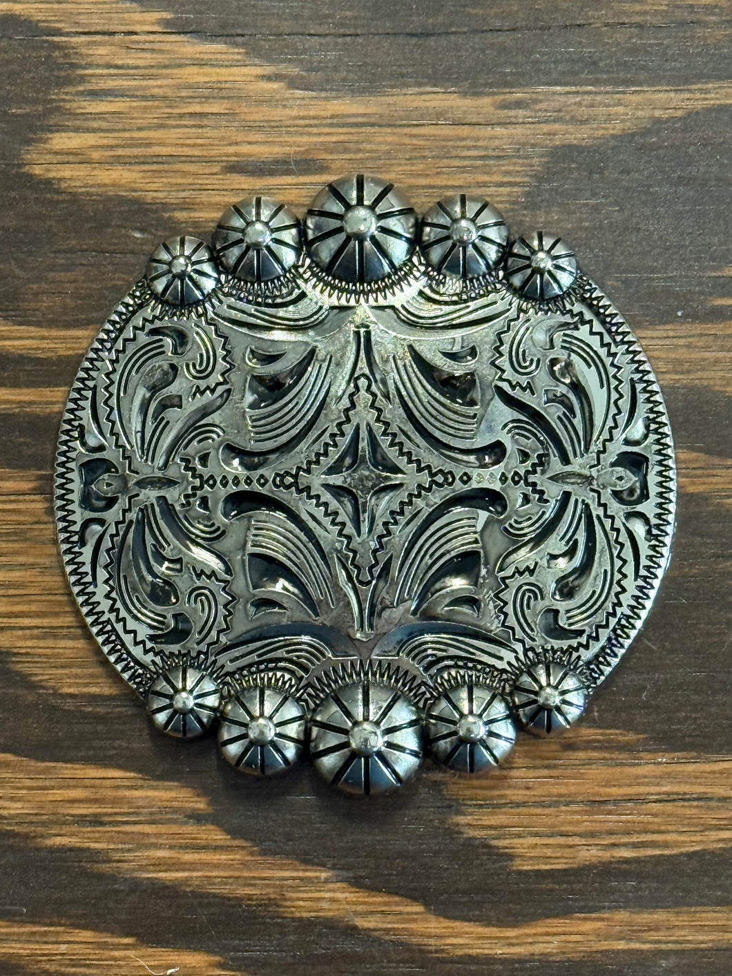 3” Antique Nickel Big Ranchero Concho
