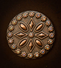 1.5" Copper Crystal Concho
