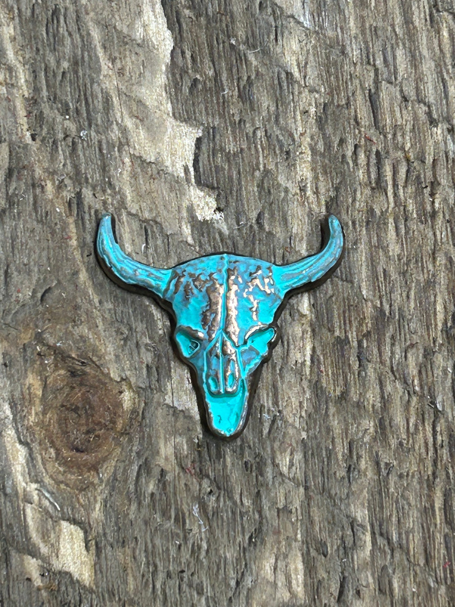 125” Copper Patina Cow Skull Concho High Desert Conchos